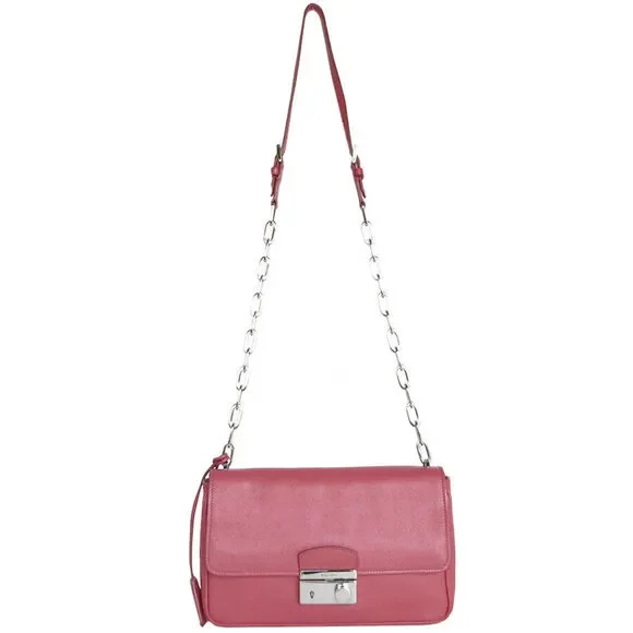 Auth Prada Shoulder Bag Pink Leather #168402P60B - Picture 3 of 12